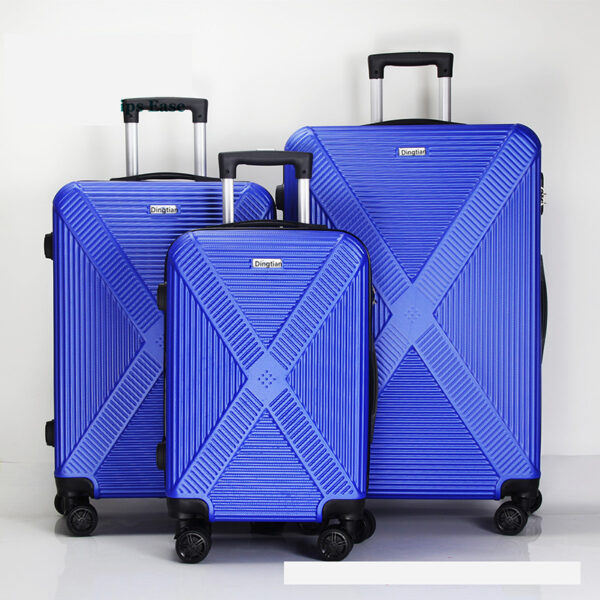 Purple ABS Small Trolley Luggage Bags With Wheels - Image 3