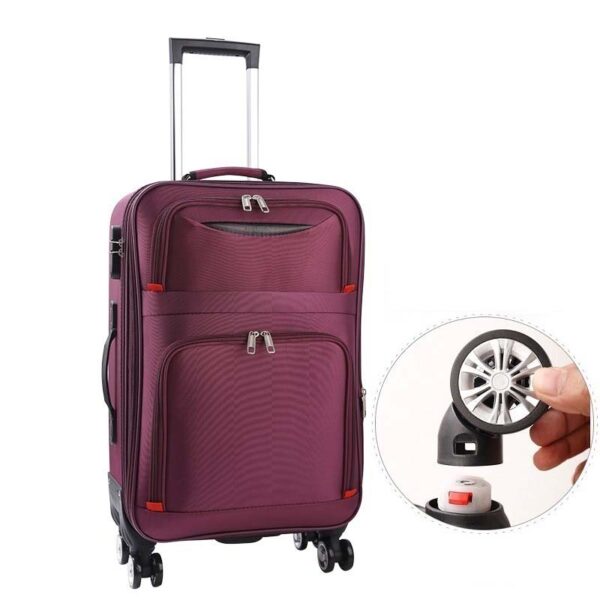 Soft Case Enlarge Size Oxford Zipper Suitcase Sets With Lock - Image 3