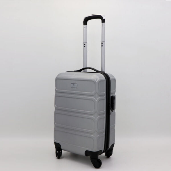 Hard Housing Gray Suitcase With Mute Universal Wheels - Image 2