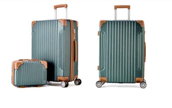 Different Size Suitcase Sets With Telescopic Rod Zipper Luggage Bags - Image 9