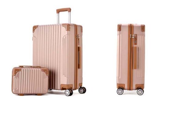 Different Size Suitcase Sets With Telescopic Rod Zipper Luggage Bags - Image 6