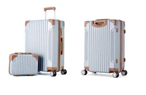 Different Size Suitcase Sets With Telescopic Rod Zipper Luggage Bags - Image 7