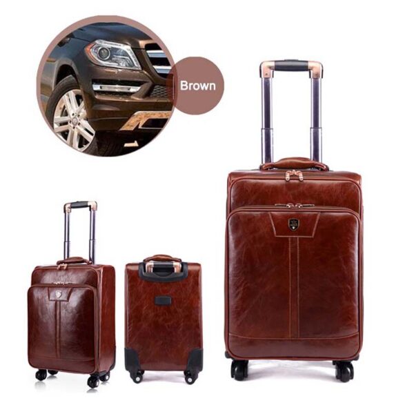 PU Leather Suitcase Sets With Password Lock - Image 2