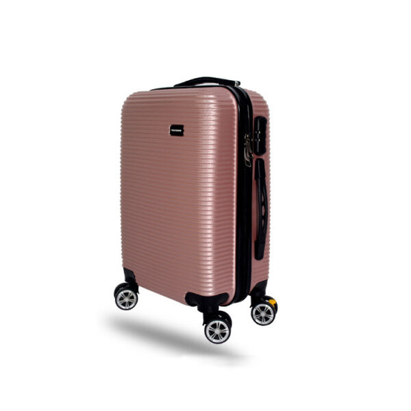 OEM Logo Zipper Closure ABS Travel Luggage With Mute Wheels - Image 2