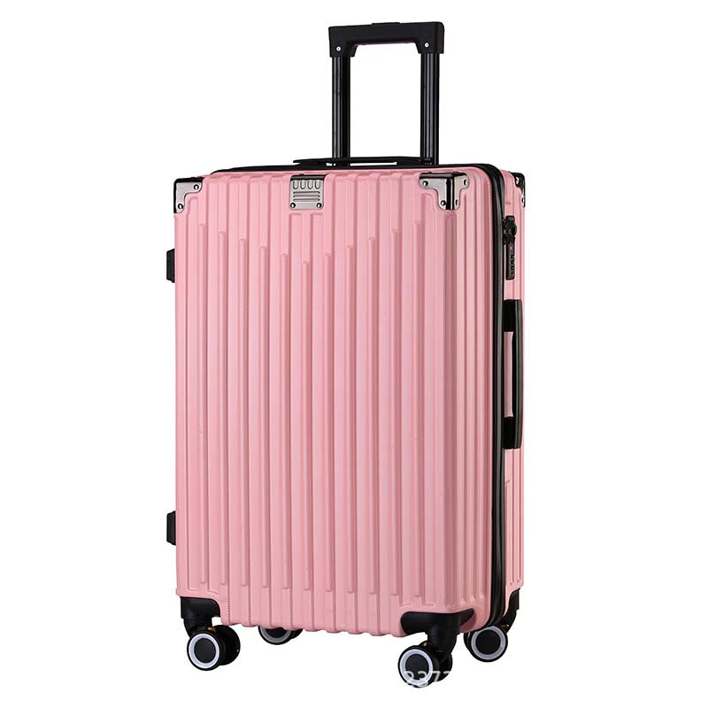 Yoixin Stripe Zipper Suitcase Bags With Password Lock