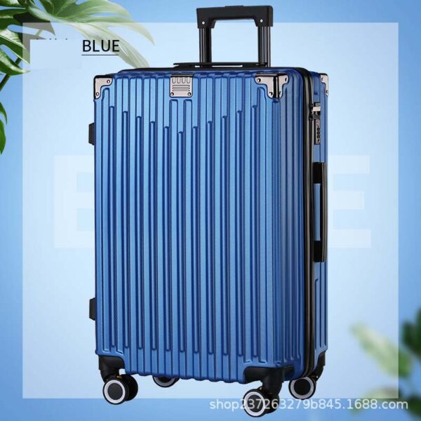 Yoixin Stripe Zipper Suitcase Bags With Password Lock - Image 2