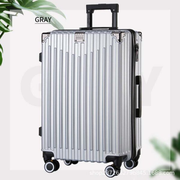 Yoixin Stripe Zipper Suitcase Bags With Password Lock - Image 4
