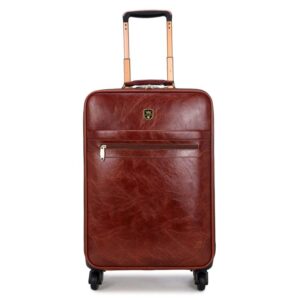 Yoixin PU Leather Cabin Suitcase With Wheels