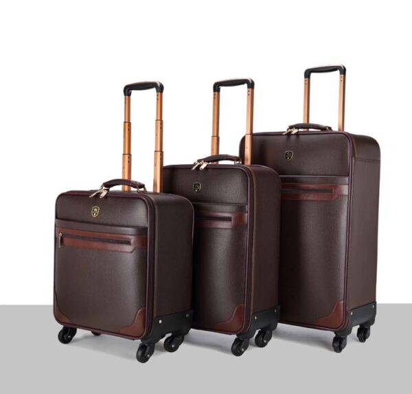 Yoixin PU Leather Cabin Suitcase With Wheels - Image 3