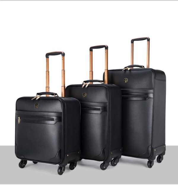 Yoixin PU Leather Cabin Suitcase With Wheels - Image 4