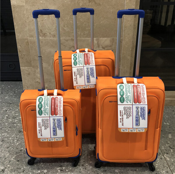 Orange Oxford Suitcase Sets In Size 20 24 28 - Image 2