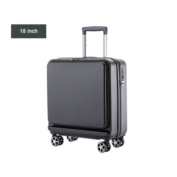 Flat Hard Case ABS Business Travel Luggage Bags With Front Opening - Image 2
