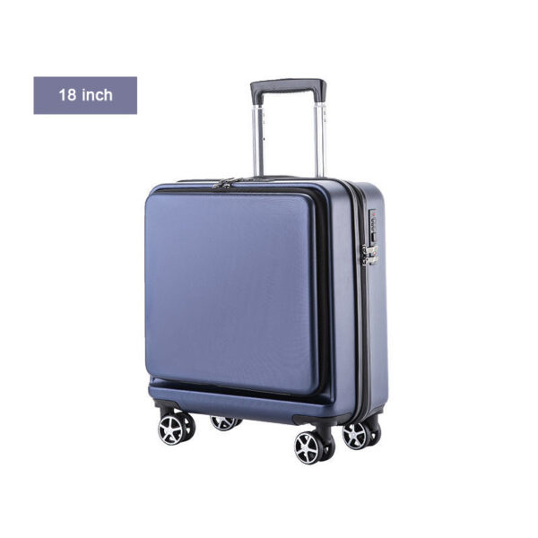 Flat Hard Case ABS Business Travel Luggage Bags With Front Opening - Image 3