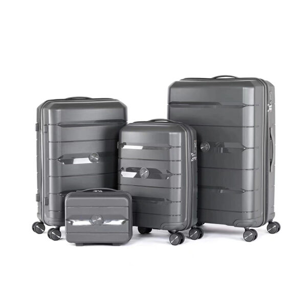 New PP Hard Case Luggage Sets Of 4Pieces With Password Lock - Image 3