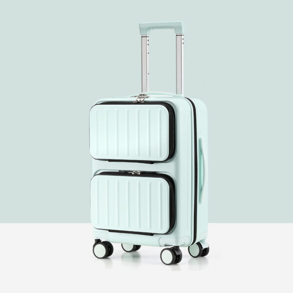 Multi Pocket Hard Case Luggage Bags With Front Opening - Image 5