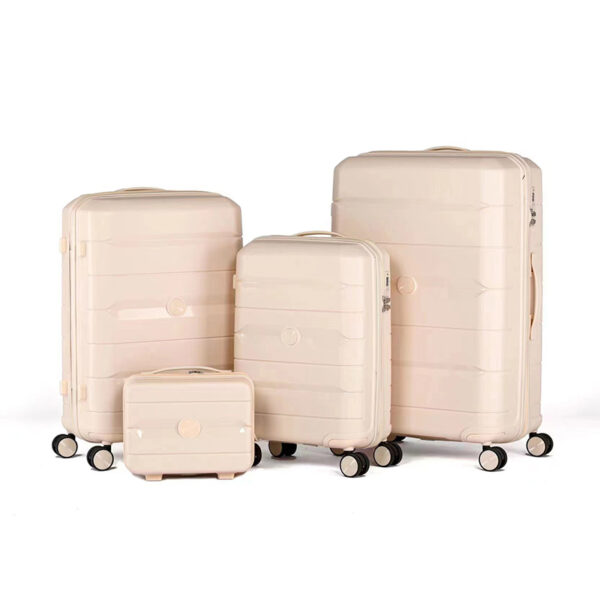 New PP Hard Case Luggage Sets Of 4Pieces With Password Lock - Image 5