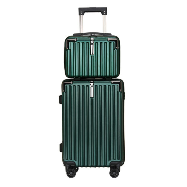 Zipper Suitcase With Hook ABS Luggage Set With Small Box - Image 4