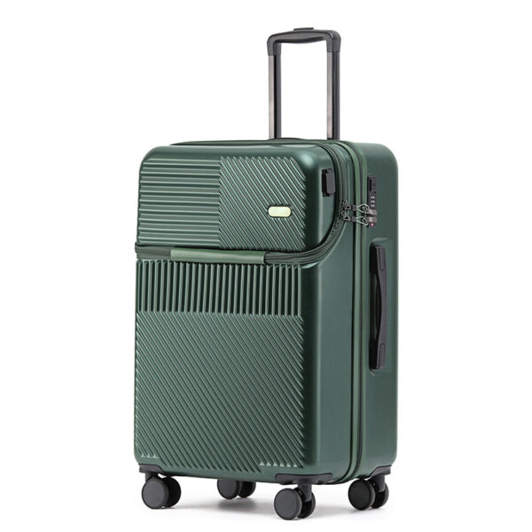 Multifunctional ABS Travel Trunk With USB Charger Port Hard Case Suitcase - Image 3