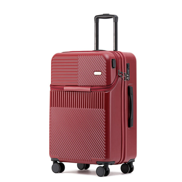 Multifunctional ABS Travel Trunk With USB Charger Port Hard Case Suitcase - Image 2