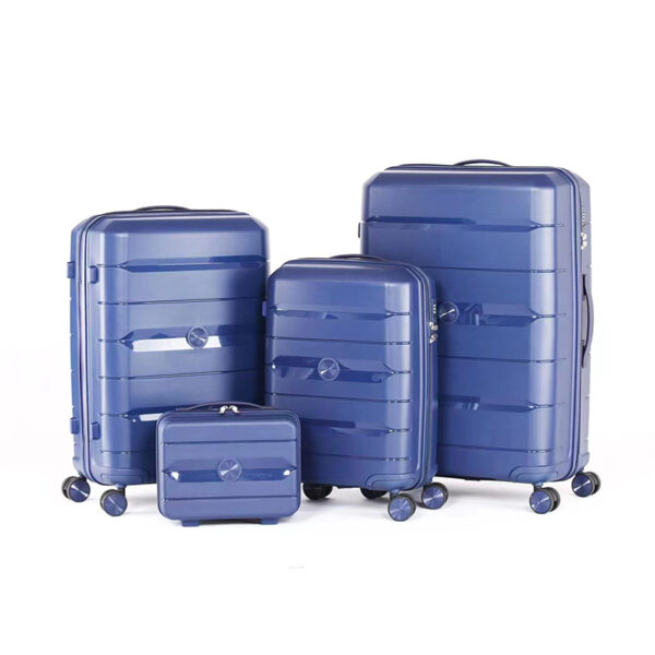 New PP Hard Case Luggage Sets Of 4Pieces With Password Lock - Image 2