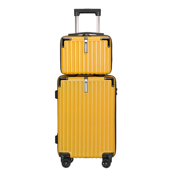 Zipper Suitcase With Hook ABS Luggage Set With Small Box - Image 2