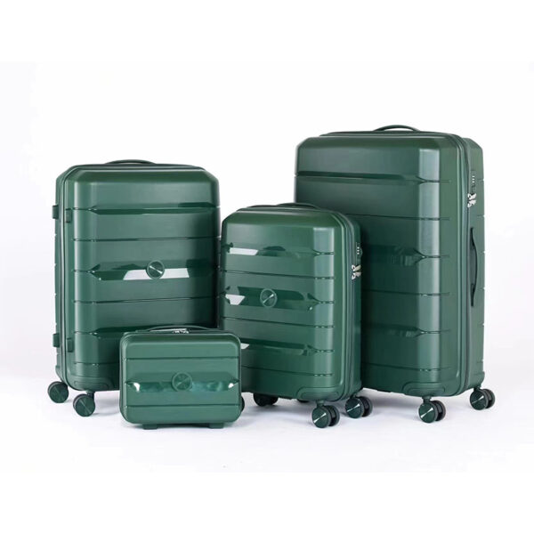 New PP Hard Case Luggage Sets Of 4Pieces With Password Lock - Image 4