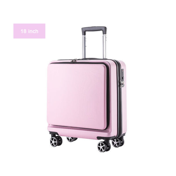 Flat Hard Case ABS Business Travel Luggage Bags With Front Opening - Image 4