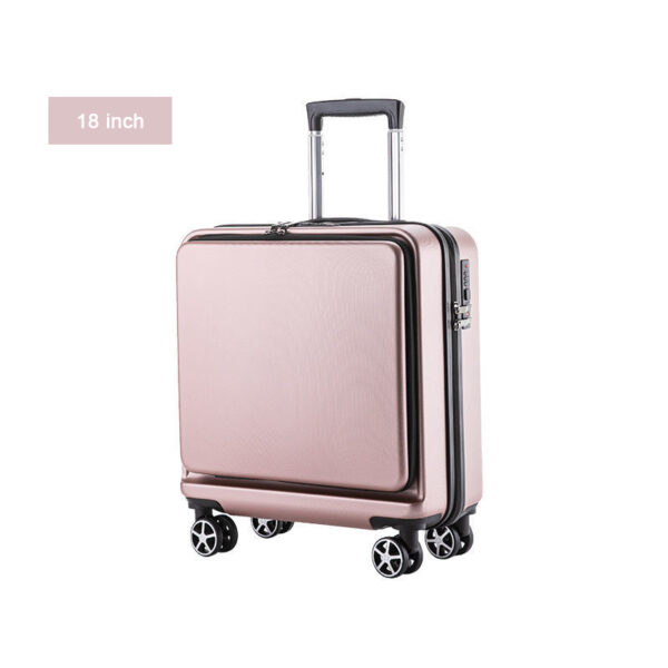 Flat Hard Case ABS Business Travel Luggage Bags With Front Opening - Image 5
