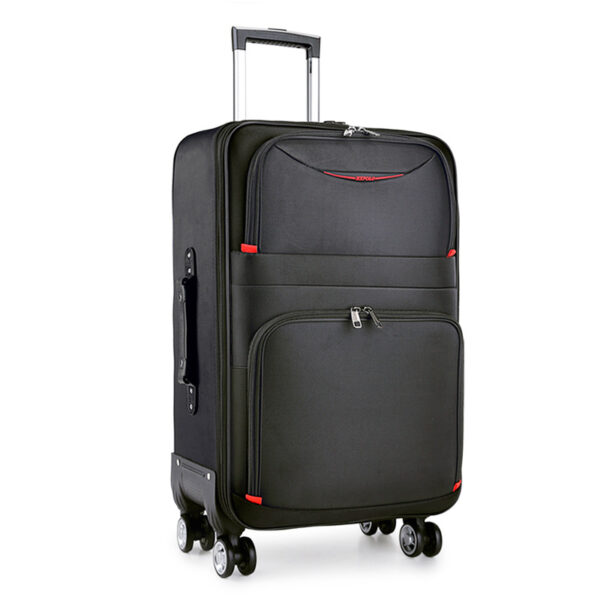 Purple 3pcs Suitcase Luggage Sets In Oxford With Lock - Image 2