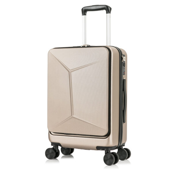 ABS PC Luggage With Laptop Compartment Mute Universal Wheels Trunk - Image 2