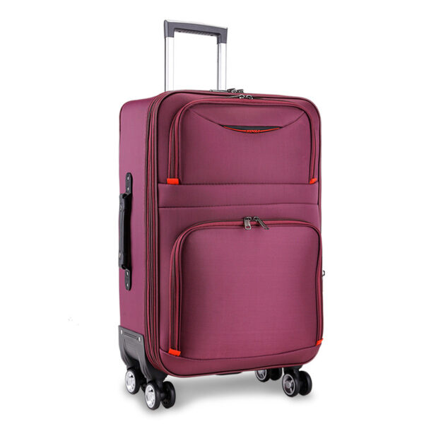 Purple 3pcs Suitcase Luggage Sets In Oxford With Lock - Image 4