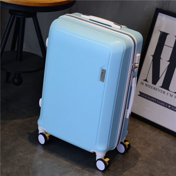 Rose Golden ABS PC Matt Suitcase With Handle Wheels - Image 2