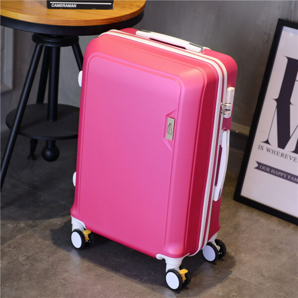 Rose Golden ABS PC Matt Suitcase With Handle Wheels - Image 4