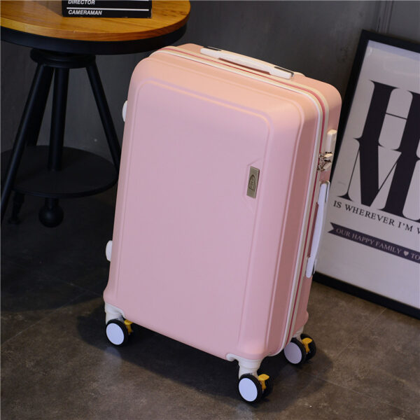Rose Golden ABS PC Matt Suitcase With Handle Wheels - Image 5