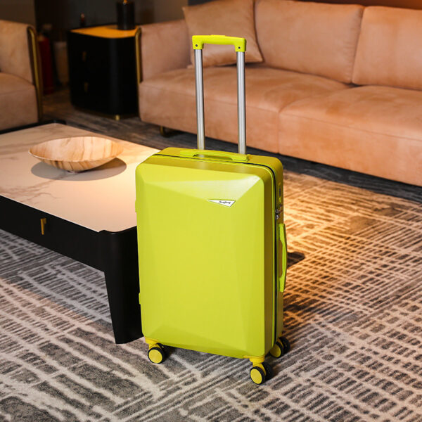 ABS Hard Case Orange Suitcase Luggage With Mute Universal Wheels - Image 5