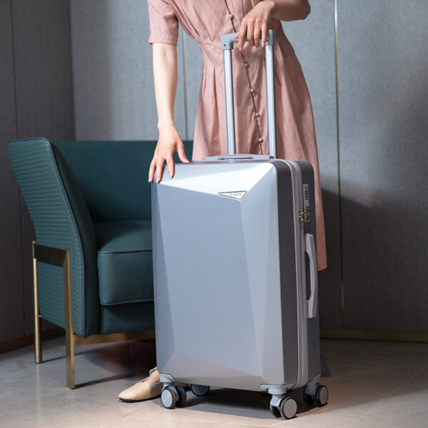 ABS Hard Case Orange Suitcase Luggage With Mute Universal Wheels - Image 9