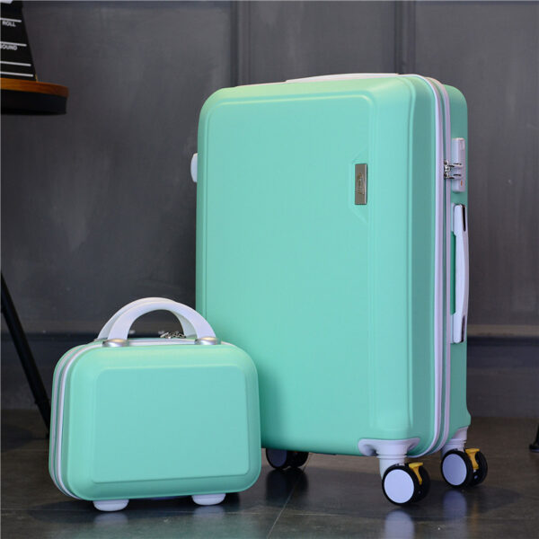Rose Golden ABS PC Matt Suitcase With Handle Wheels - Image 16