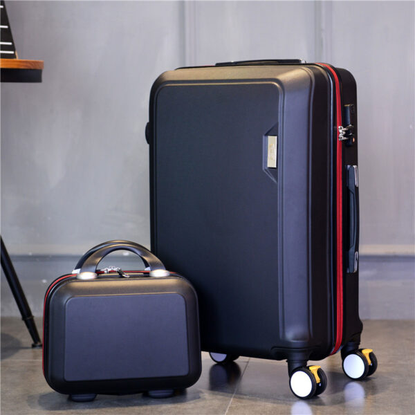 Rose Golden ABS PC Matt Suitcase With Handle Wheels - Image 11