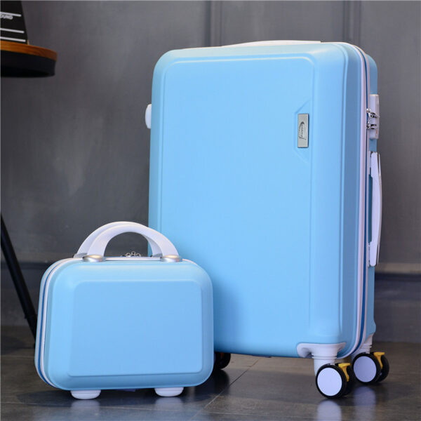Rose Golden ABS PC Matt Suitcase With Handle Wheels - Image 10