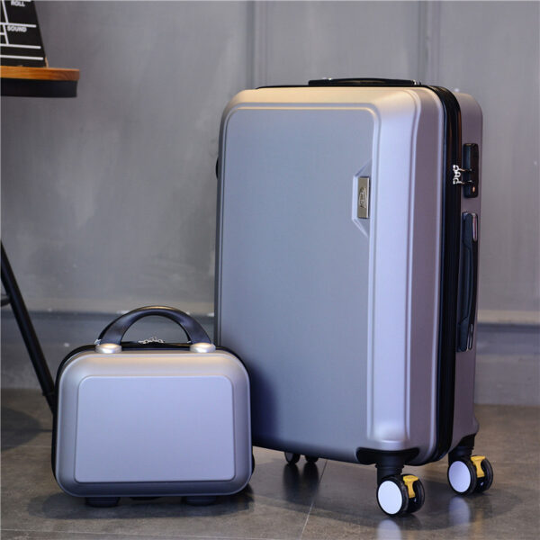 Rose Golden ABS PC Matt Suitcase With Handle Wheels - Image 15