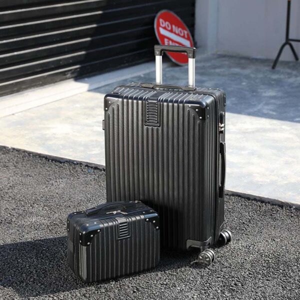 Hard Case Suitcase Luggage Bag With Cosmetics Box - Image 11