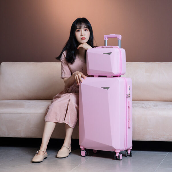 ABS Hard Case Orange Suitcase Luggage With Mute Universal Wheels - Image 16