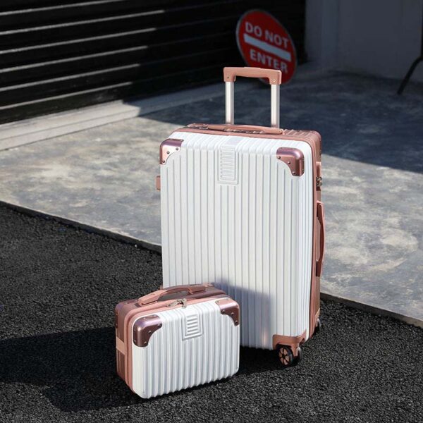 Hard Case Suitcase Luggage Bag With Cosmetics Box - Image 8