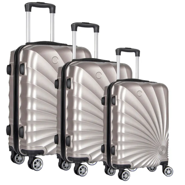 3pcs ABS Hard Case Suitcase Sets With Password Lock