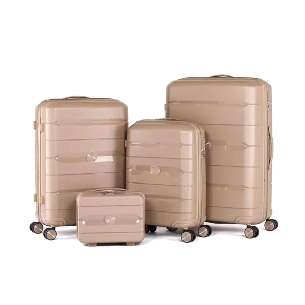 New PP Hard Case Luggage Sets Of 4Pieces With Password Lock - Image 9