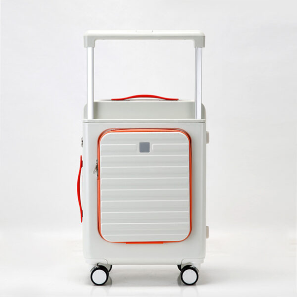 Luxury Wide Trolley Luggage With Back Opening