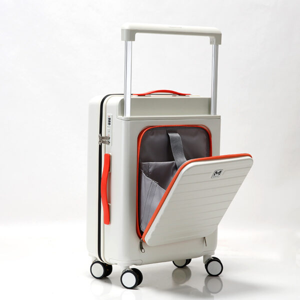 Luxury Wide Trolley Luggage With Back Opening - Image 2