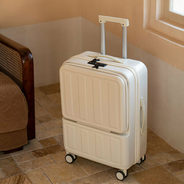 Hard Case Travel Business Luggage Bags With USB Charger Port - Image 5