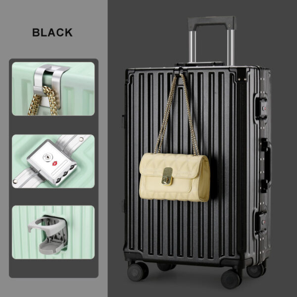 Customization Multifunctional Aluminum Frame Luggage Trolley Suitcase - Image 6