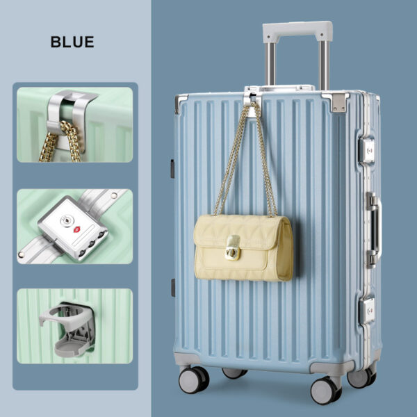 Customization Multifunctional Aluminum Frame Luggage Trolley Suitcase - Image 2
